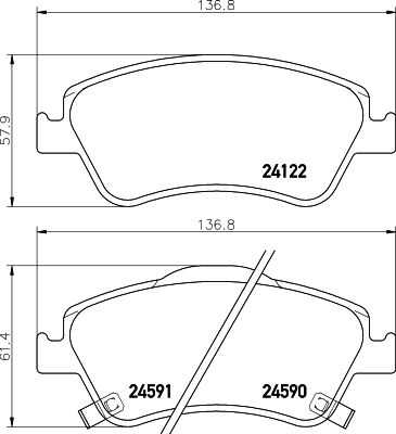 Колодки тормозные дисковые DON PCP1209