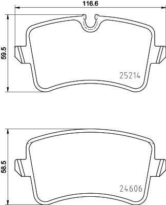 Комплект колодок для дисковых тормозов DON PCP1304