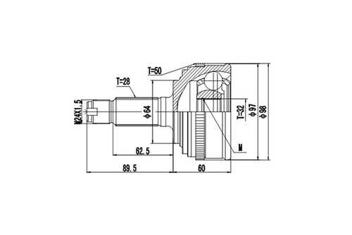 Комплект шруса DYNAMATRIX-KOREA DCV823118