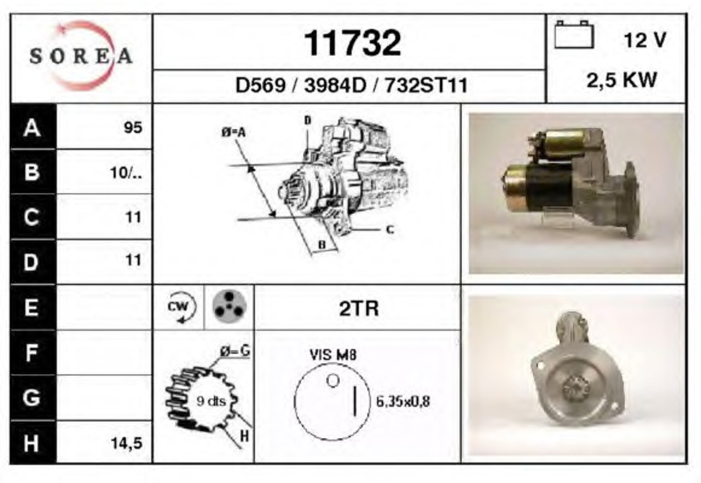 Стартер EAI 11732