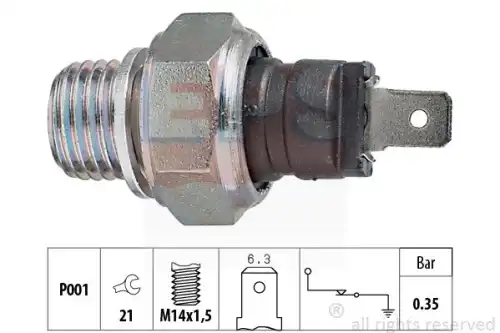 Датчик давления масла made in italy - oe equivalent