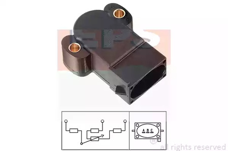 Датчик положение дроссельной заслонки made in italy - oe equivalent
