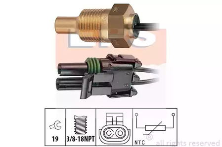 Датчик температура охлаждающей жидкости made in italy - oe equivalent