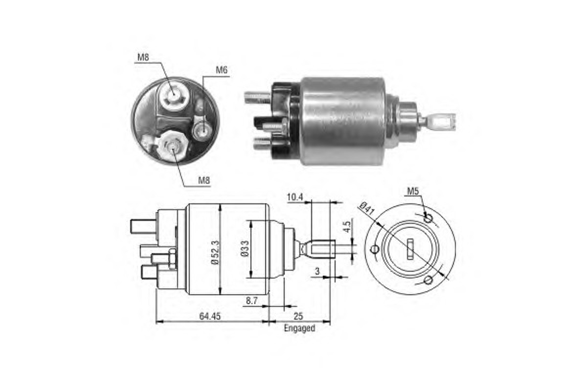 Реле втягивающее ERA ZM1371