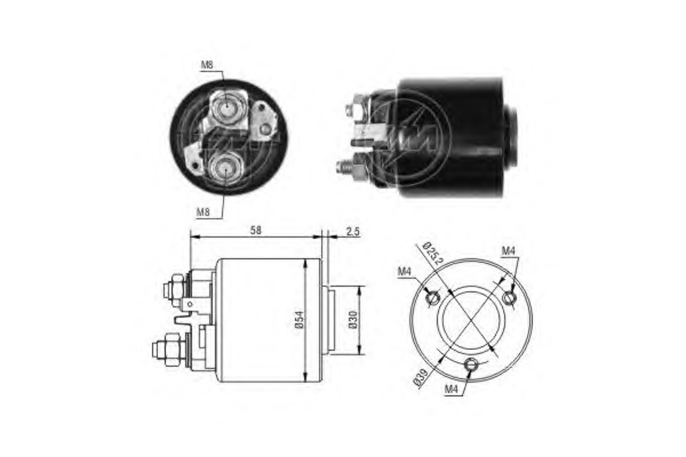 Реле втягивающее ERA ZM491