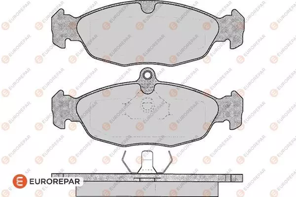 Комплект тормозных колодок дискового тормоза EUROREPAR 1617249580