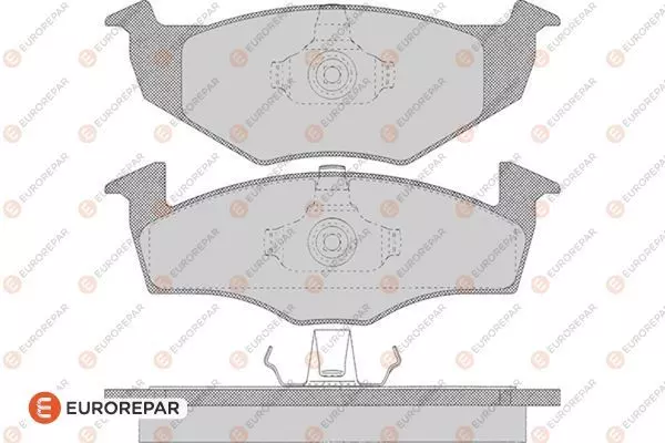 Колодки тормозные дисковые EUROREPAR 1617253580