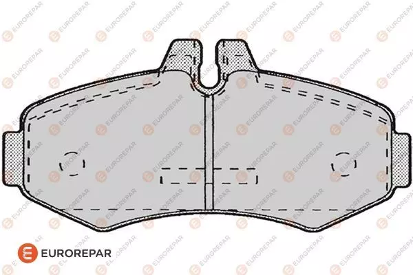 Колодки тормозные дисковые EUROREPAR 1617264580