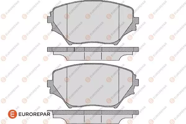 Колодки тормозные дисковые EUROREPAR 1617265780