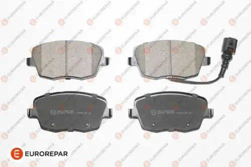 Колодки тормозные дисковые skoda fabia 99 vw polo 1.2-1.9d 01 front 131 x 63 x 19 EUROREPAR 1617271180