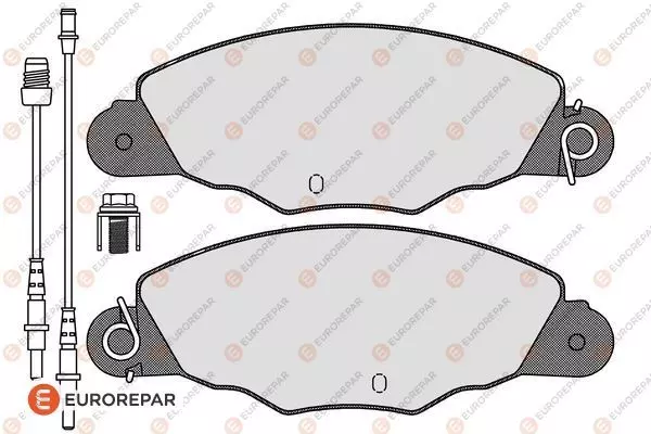 Колодки тормозные дисковые EUROREPAR 1617280380