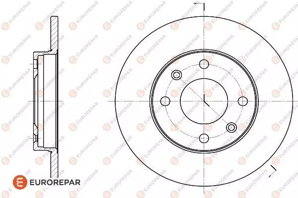 Диск тормозной EUROREPAR 1618859680