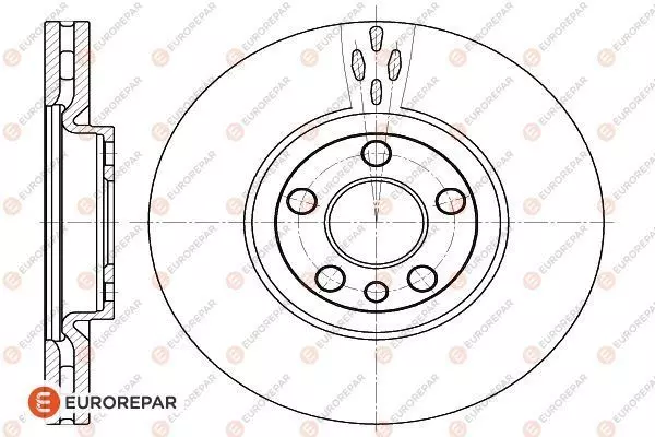 Диск тормозной EUROREPAR 1618862880