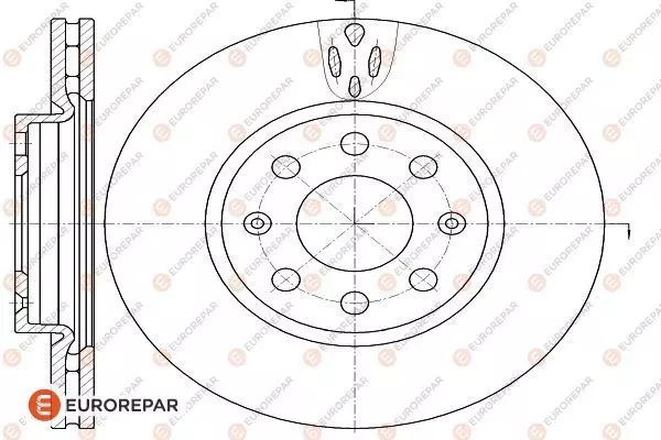 Диск тормозной EUROREPAR 1618866180