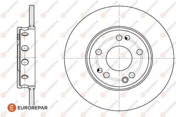 Диск тормозной EUROREPAR 1618868180