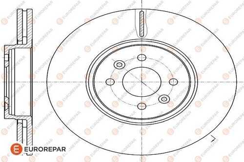 Диск тормозной renault scenic 1.5d-2.0d 04 front EUROREPAR 1618877180