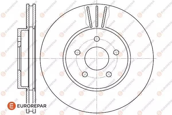 Тормозной диск EUROREPAR 1618879880