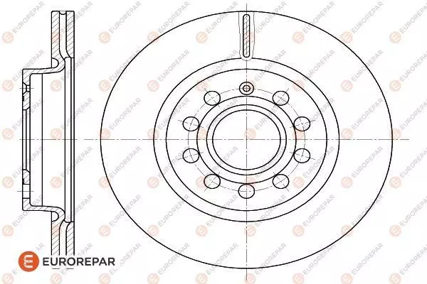 Тормозной диск EUROREPAR 1618882480