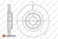 Тормозные диски в упаковке 2 EUROREPAR 1618885280