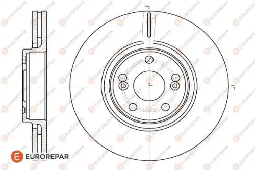 Диск тормозной renault espace iv (jk0/1) 2.0 (jk09) 2002 EUROREPAR 1618887980