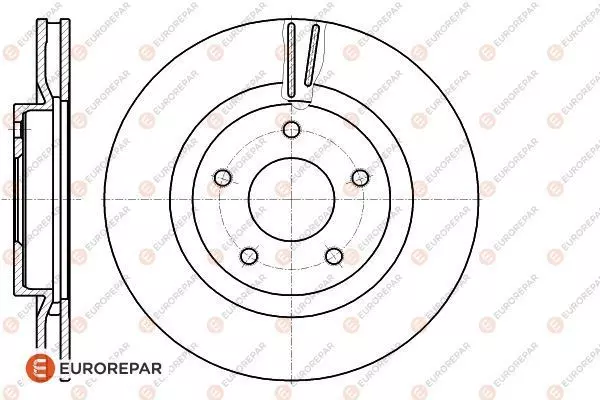 Тормозной диск EUROREPAR 1618889580