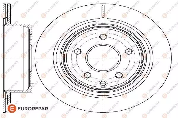 Диск тормозной EUROREPAR 1622806680