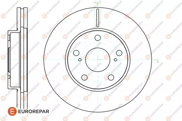Диск тормозной EUROREPAR 1622812480