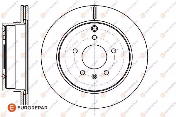 Диск тормозной EUROREPAR 1622813080