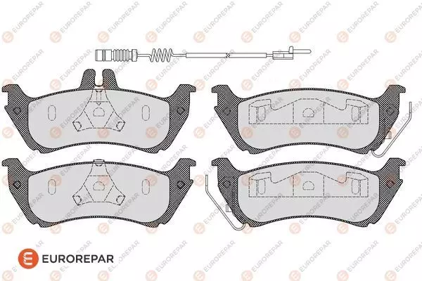 Колодки тормозные дисковые EUROREPAR 1623061380