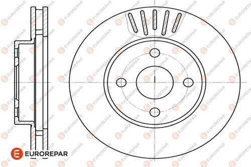 Диск тормозной toyota corolla (e12) 1.4 vvt-i (zze120) 2001 EUROREPAR 1642756880