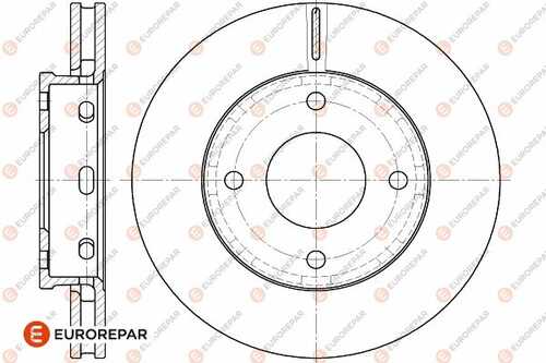 Диск тормозной mitsubishi colt czc 1.5 (z23) 2006 EUROREPAR 1642758080