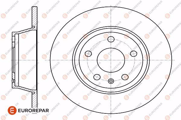 Диск тормозной EUROREPAR 1642770180