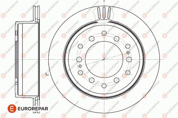 Диск тормозной EUROREPAR 1642778180