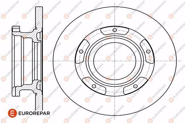 Диск тормозной EUROREPAR 1642778880