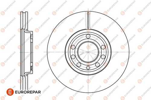 Диск тормозной opel vectra 1.6-2.2dti 02 front EUROREPAR 1667858480