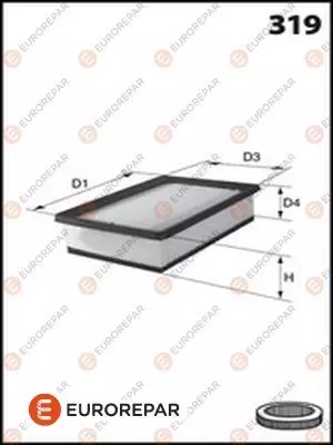 Воздушный фильтр EUROREPAR E147333