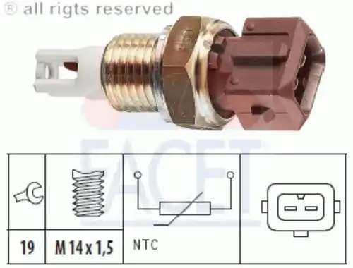 Датчик температура впускаемого воздуха made in italy - oe equivalent