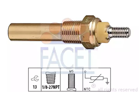 Датчик температуры охлаждающей жидкости FACET 7.3135