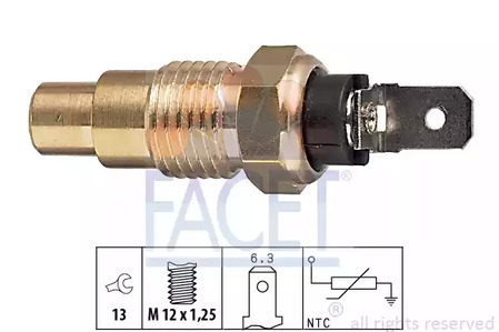 Датчик температуры охлаждающей жидкости FACET 7.3159
