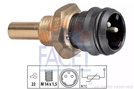 Датчик температура охлаждающей жидкости made in italy - oe equivalent