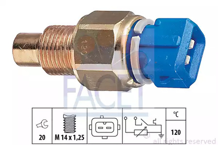 Датчик температура охлаждающей жидкости made in italy - oe equivalent