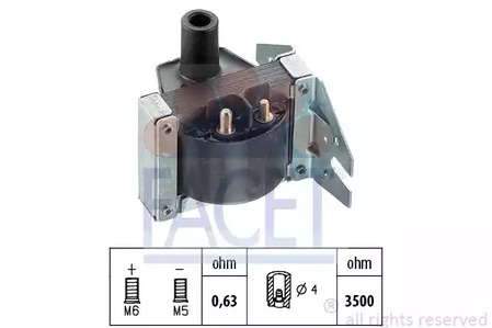 Катушка зажигания made in italy - oe equivalent