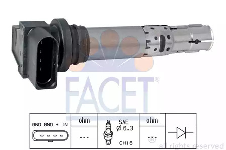 Катушка зажигания FACET 9.6374