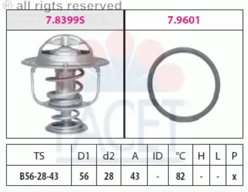 Термостат FACET 7.8404