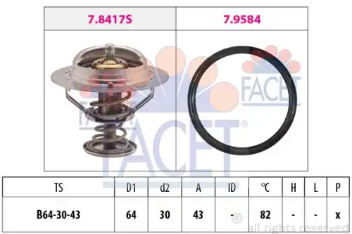 Термостат FACET 7.8417