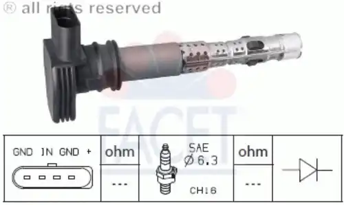 Катушка зажигания made in italy - oe equivalent