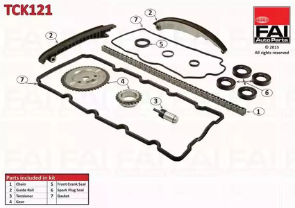 Комплект цепи грм FAI AUTOPARTS TCK121