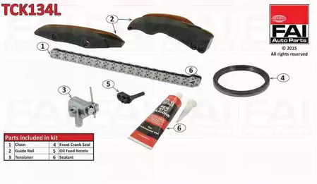 Комплект цепи грм FAI AUTOPARTS TCK134L