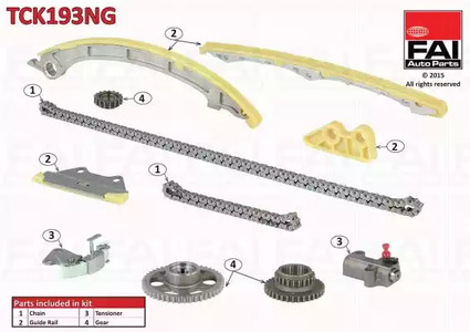 Комплект цепи грм FAI AUTOPARTS TCK193NG