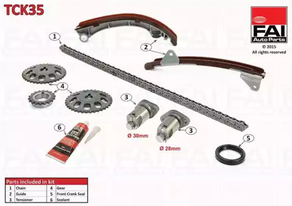 Комплект цепи грм FAI AUTOPARTS TCK35